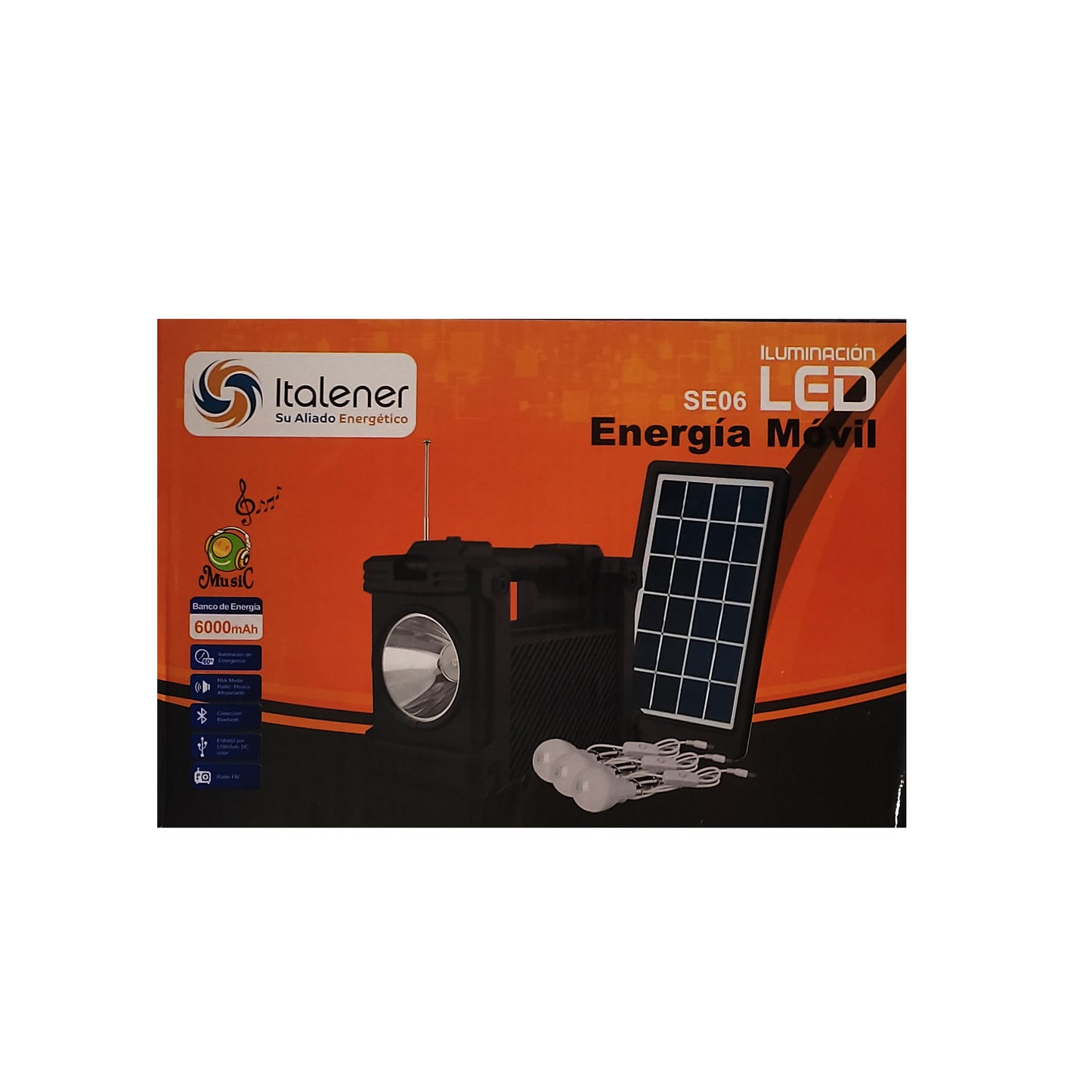 RADIO PORTÁTIL MULTIF BLUETOOTH SE06 LITHIUM IMP