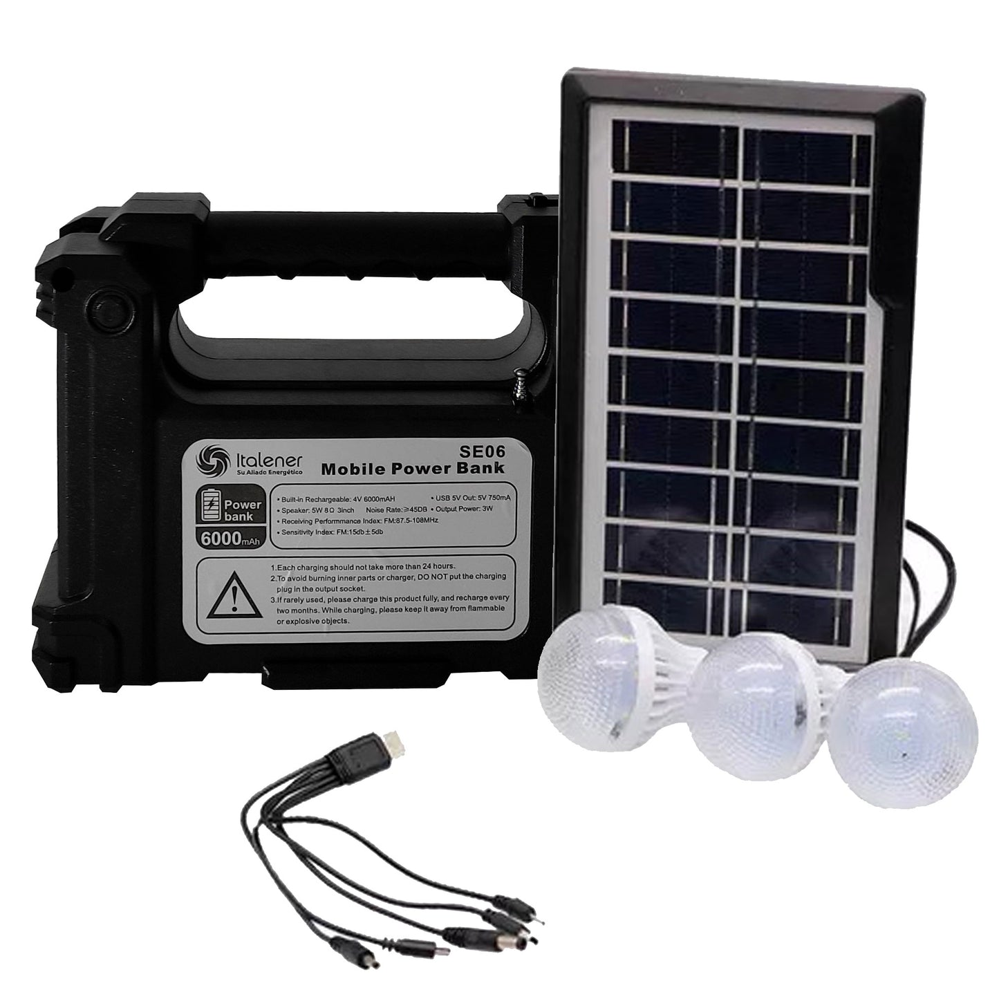 RADIO PORTÁTIL MULTIF BLUETOOTH SE06 LITHIUM IMP