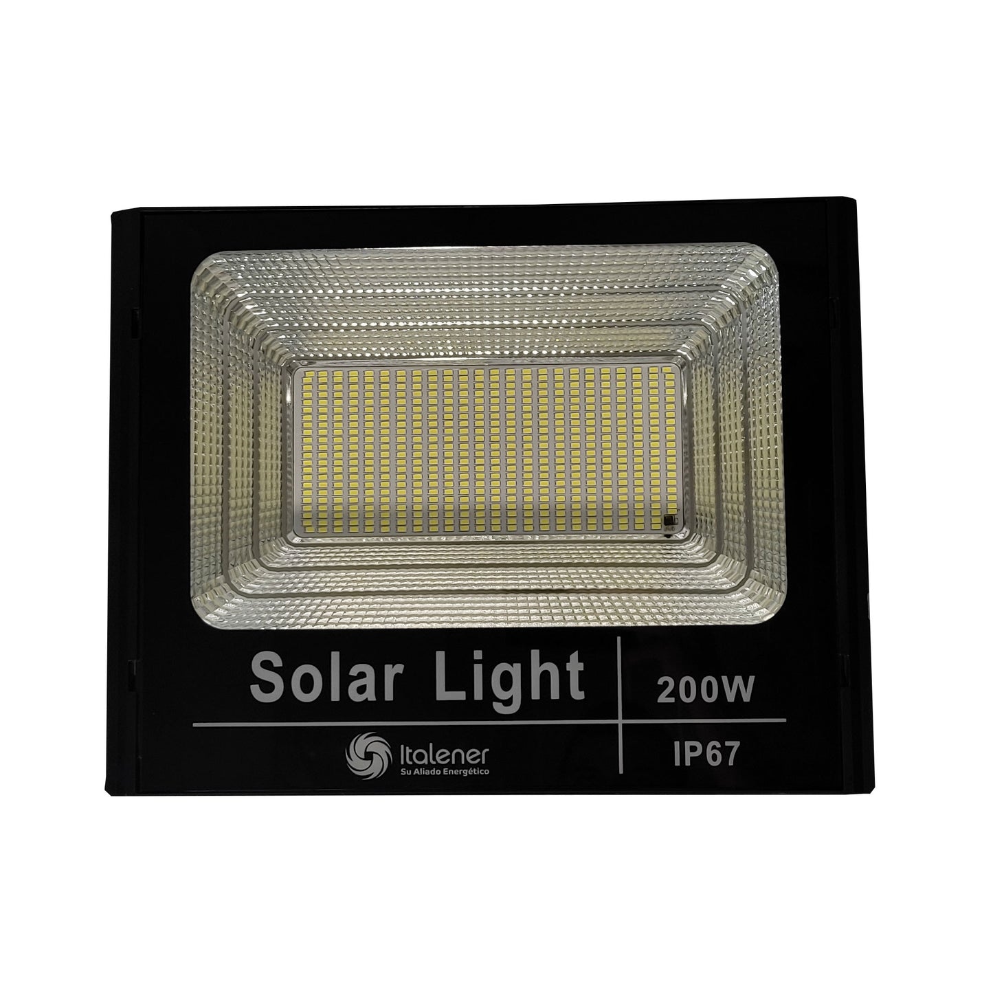 REFLECTOR LED 200 W C/CONTROL REMOTO Y PANEL SOLAR