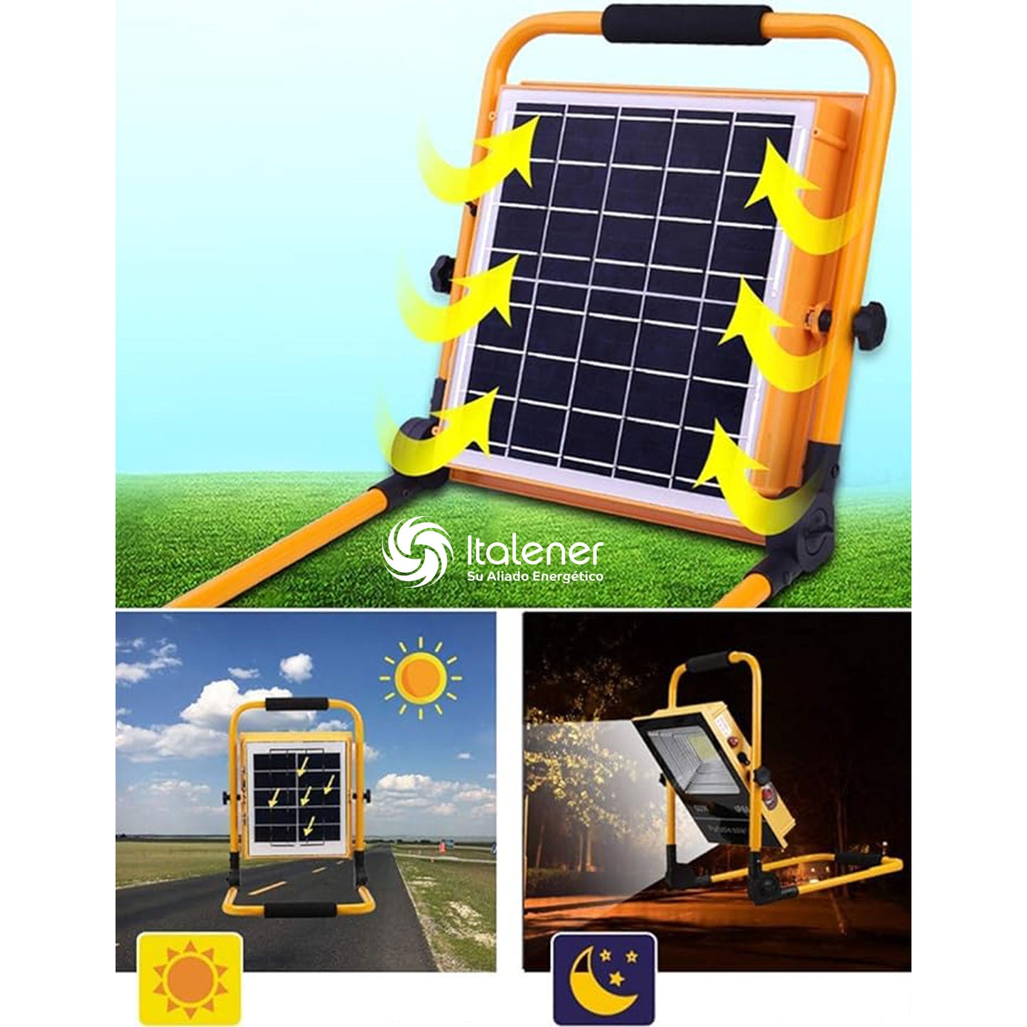 REFLECTOR SOLAR CON BASE 50W